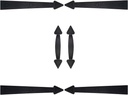 Garage Door Magnetic Hardware Accents Decorative Faux Hinges Handles Kit