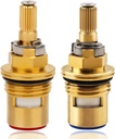 2 Pack Faucet Cartridges Replacement Compatible With K-GP77005-RP K-GP77006-RP, Kohler Parts Replacement Shower Faucet Stem Ceramic Valve Fit for Kitchen Bathroom
