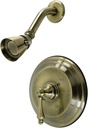 Kingston Brass KB3633ALSO Restoration Shower Faucet, Antique Brass 7.13 x 7.5 x 7.5