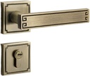 Chinese Door Lock Indoor Mechanical Wooden Door Lock Bedroom Door Bathroom Household Split Lock Magnetic Silent Handle Lock(Bronze 58 Mechanical)