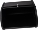 Ciieeo Creative Black Bread Box Practical Storage Container for Bread Snacks Fruits Design Break Resistant for Home Kitchen Organization
