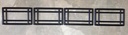 4 Clopay Prairie Replacement Decorative Inserts for Short Panel Clopay Garage Doors Black