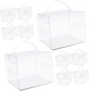 ABOOFAN Sturdy Paper Pet Small Cake Carriers 11cm Handheld Boxes for Cupcake Display