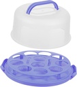 Handle Cake Box 10 Inch Pp Cake Container Cupcake Box for Storage Buckle