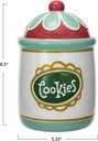 Creative Co-Op, Multicolor Round Stoneware Cookie Jar, Medium