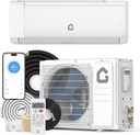 12000 BTU Mini Split Air Conditioner, 18.5 SEER2 208-230V Split Unit Ac and Heat Cool Up to 750 Sq.Ft, Ductless Air Conditioner w/Complete Installation Kit,Remote,2.0 Wifi Control,Low Noise
