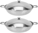 Kichvoe 8.66 Inch Stainless Steel Cooking Pot with Double Handles and Lid Anti-Overflow Bar Pot for Hot Seafood and Home Kitchen Use Energy Saving and Easy to Clean