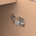 Chibery 4 Pack 90 Degree Soft Close Surface Mount Spring Hinges, Easy Installation No Pre-drilled, Noiseless Frameless Hidden Concealed Kitchen Cabinet Hinge for Cupboard Folded Replacement Hardware