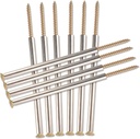 10 Pcs 7'' Gutter Screws with Metal Ferrule Durable Gutter Nails and Roof Gutter Nails Spikes Easy to Install Secure Gutter Fasteners for Renovation and Maintenance of gutters