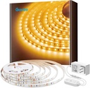 Govee Warm White LED Strip Lights, Bright 300 LEDs, 3000K Dimmable Light Strip 16.4ft with Control Box, LED Lights for Bedroom, Kitchen Cabinets, Living Room, ETL Listed Adapter Included