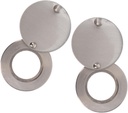 2pcs Solid Copper Peephole Door Viewer Plate Integrated for Home Prevents External Peeping Wide Viewing Angle