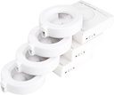 RIZZARI Water Dispenser Replacement Filters: 4 Pack Replacement Filters for Automatic Pet Waterer - Triple Filtration System