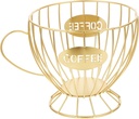 Coffee Storage Holder Stylish Capsule Organizer for Kitchen Office Multi-functional Basket for Snacks Decorative Design
