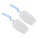 Alipis 2Pcs Foldable Kitchen Scoops Ergonomic Grain Spoon for Flour Popcorn Sweets More Compact Lightweight Kitchen Accessory for