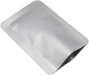 FERENLI 100 Pieces Mylar Flat Heat Sealing Bags Coffee Sample Storage Pure Aluminum Foil Open Top Vacuum Sealer Pouches for Long Term Food Storage with Tear Notch 5.12x7.48 inch