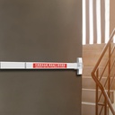 Silver Panic Bar Exit Device, Push Bar for Exit Doors & Exit Lever with Key - with Detailed Fitting Instructions, Commercial Door Push Bar for Hotels, Schools, Office Buildings