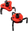 BILITOOLS Oil Filter Removal Tool, Universal Oil Filter Wrench Set Adjustable 2-1/2 to 4 inch & 3 to 5-1/8 inch, 1/2" Drive