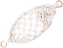VICASKY Hanging Fruit Hammock Under Cabinet Cotton Rope Basket for Kitchen Storage Handwoven Vegetable and Fruit Organizer Space Saving Home Hanging Storage