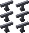 NEGS Matte Black Cabinet pulls Black Matte Cabinet pulls Black pulls for cabinets Cabinet pulls Matte blackmatte Black Cabinet Handles Matte Black Drawer pulls (6, Matte Black, 2 inch)