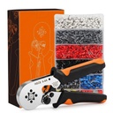Kit de ferramentas de prensagem de fio HASTHIP, Ferrule Crimper, 1200PCS AWG 22-7