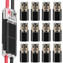 Pacote de plugue de conexão de cabo de 12 2 pinos, Terminal de conexão de conexão de tomada de carro, 18-22AWG Conector de arame rápido, Conector de grampo de cabo, Conector de cabo