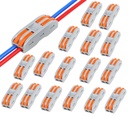 Nyamah Conector de clipe de fio de vendas, Terminais de conexão universais, Conectores elétricos de splices de circuito em linha, Conexão rápida e montar gratuitamente Kit de splicing elétrico para compacto (2 em 2 fora, 12)