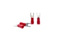GLOBOMOTIVE Forqueta Isolada Spade Terminais de tipo U Spade Quick Splice Crimp Wire Connectors Entrada de cabo 1,5 m2; Tamanho da forquilha 3,5 mm (Pacote de 100)
