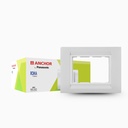 Âncora por Panasonic Roma Classic 8 Módulo horizontal Tresa Glossy Placa branca para placa de interruptor (White, 30384WH-PK 2)