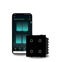 AZIOT Smart Wi-Fi Modular 4 Gang Premium Touch Switch (6 Amps Cada) - GLASS (Não Acrílica): Elevar sua casa com controle sem esforço (Fits in Anchor Roma Classic e Placas Semelhantes)