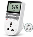 Blackt Electrotech BT41P 230V 10A Digital Timer Socket Plug – Saída eletrônica 24x7 para luzes automatizadas, economia de energia e dispositivos domésticos (Novo)