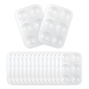 16PCS White Plastic Paint Bandejas - Essencial para festas de pintura, ofícios DIY, e pintura de arte