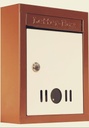 Caixa de Carta de Caixa de Correio de Metal de Alta Grau (Brown) para Casa e Portão Caixa de Montagem de Parede Tamanho 9 * 11 * 3 polegadas