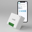 AZIOT 2 Node Smart Switch - Comunicação Wi-Fi/Bluetooth - Made in India - Timer Function - Trabalha com Casa e Alexa... (2 Node)