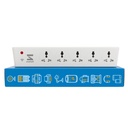 Smarteefi Wi-Fi Smart Power Extension □ Horários Garantidos Funciona Sem Internet 5 Portas □ Plug inteligente □ 10A □ Monitoramento de energia □ Temporizador de contagem regressiva □ Compatível com Alexa & Home (SE51-GS)