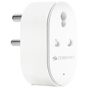 Zebronics ZEB-SP116, Smart Wi-Fi Plug Compatível com Assistente e Alexa, Suporta até 16A e vem com um APP dedicado que possui controle agendado e monitoramento de energia.