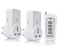Blackt Electrotech BT16H 3-Pin Wireless RF Remote Control Power Outlet Switch Socket 230V 10A Plug with 1 Remote Gama 100m para luz, ventilador, TV e aparelhos (2 Socket + 1 Remote)