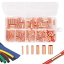 Conectores terminais de fio de cobre Serplex® 250 Pcs com tubos de encolher calor