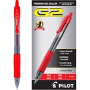 PILOT G2 canetas de tinta de gel vermelho de ponto fino, caixa de dezenas, 31022