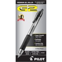 PILOT G2 canetas de tinta de gel preto ponto extra fino, caixa de dezenas, 31002