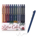 WY WENYUAN canetas esferográficas de metal, 1,0mm Suave escrita tinta preta, caneta metálica estética com clip, elegante escola de escritório caneta presente para professores, mulheres, colegas de trabalho, Jornaling Note Takeing