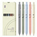 Canetas de gel FIOVER 5pcs 0,5mm de tinta preta seca rápida canetas de ponto fino