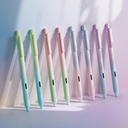 Canetas de tinta de gel retrátil Writech: 8ct tinta preta 0,5mm ponta fina caneta aperto de conforto escrita suave com Gradiente Estético Barrel de cor para Journaling Note Takeing Sketching No Bleed & Smear