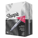 Marcadores permanentes metálicos Sharpie, ponto fino, prata metálica, 36 contagem