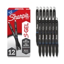 Sharpie S-Gel Bold Point Blue Gel canetas para professores, escola e escritório, canetas ideais para Jornalização, Desenho e Estudo, Bold Point, 1,0mm, Escrita suave, 12-Pack