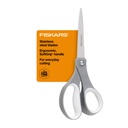 Fiskars 8" SoftGrip Todos os dias Tesoura de propósito, escritório e artesanato, cinza