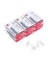 Clips de papel PAPERPAL para escola de escritório e uso pessoal, 1 Clip de papel suave (1-2/7"), 600 Clips de papel médio (6 caixas de 100 cada), Prata