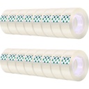 Hestya 16 Rolos Fita Transparente Refils Limpar Fita, 3/4 x 1200 Polegada