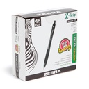Zebra caneta Z-Grip caneta esferográfica retrátil, tinta preta, 1,0mm, 48 embalagem em massa