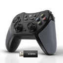 EvoFox One S V2 Universal 3-Mode Wireless Gaming Controller, 1000Hz HallSenseTM Precision Joysticks, BT, 2.4GHz & Wired, Macros, Carregamento rápido tipo C, PC, Mobile, Android TV, PS4 e Console Gaming