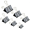 Binder Clips Clamp de papel para papel-130 Pcs Clips de papel Binder tamanhos variados (preto)